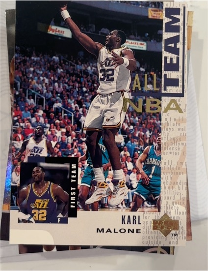 1994-95 Upper Deck #12 Karl Malone Utah Jazz — front