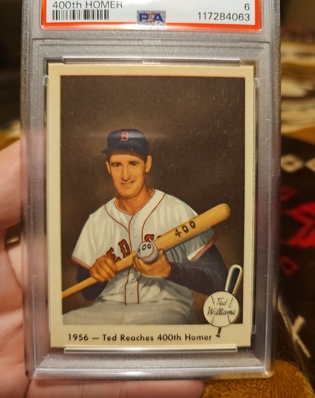 1959 Fleer #57 Ted Williams 400th Homer — front