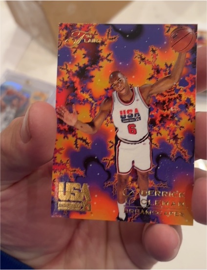 1994 Flair USA Basketball #16 Derrick Coleman Dreamscapes — front