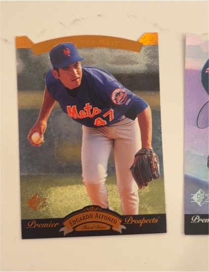 1995 Upper Deck SP Premier Prospects Die-Cut #22 Edgardo Alfonzo — front