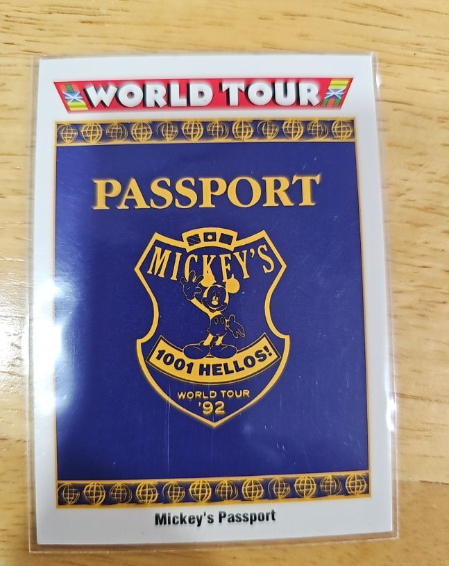 1991 Impel Disney World Tour #196 Mickey's Passport — front