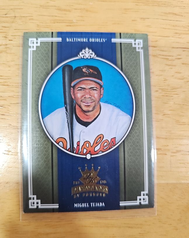 2005 Donruss Diamond Kings #27 Miguel Tejada — front