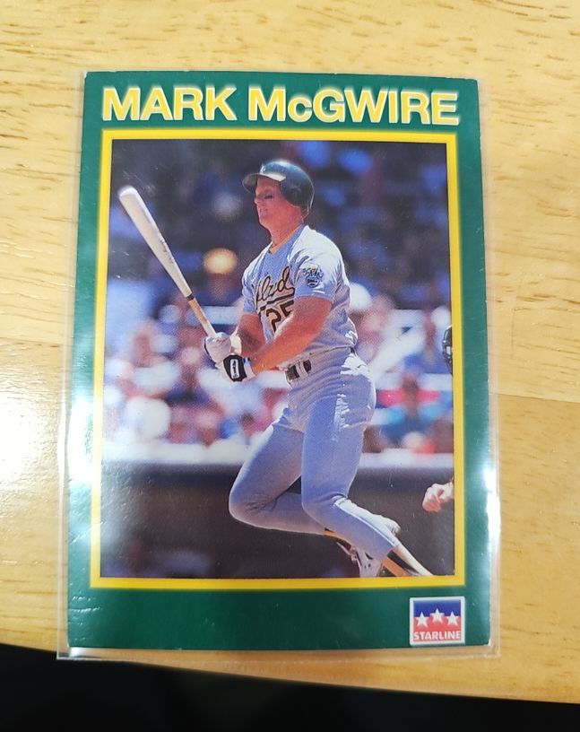 1990 Starline Long John Silver #11 Mark McGwire — front