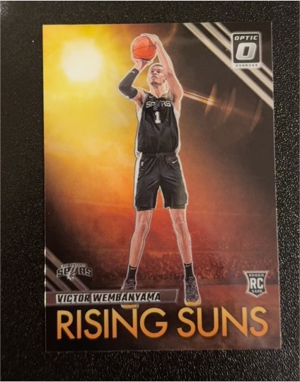2023-24 Panini Donruss Optic #11 Victor Wembanyama Rising Suns Rookie — front