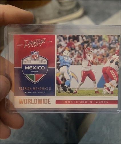 2020 Panini Prestige Worldwide #WW-PM Patrick Mahomes II — front