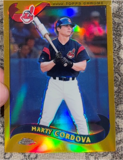 2002 Topps Chrome #33 Marty Cordova — front