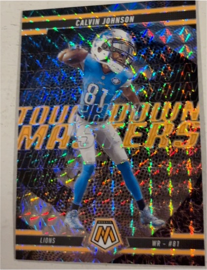 2025 Panini Mosaic #16 Calvin Johnson Touchdown Masters — front