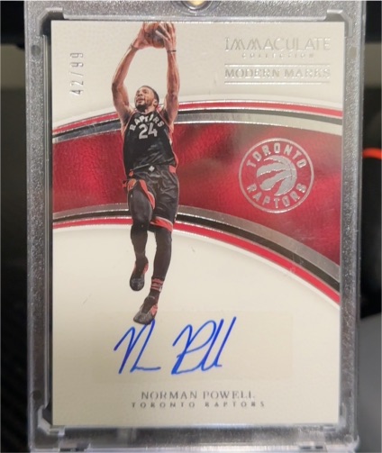 2016-17 Panini Immaculate Modern Marks #MM-NPO Norman Powell — front