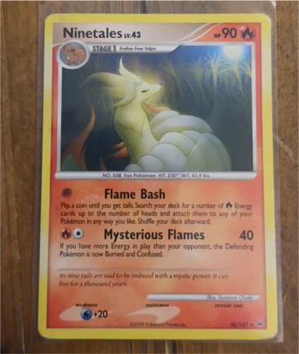 2009 Pokémon Platinum #36 Ninetales — front
