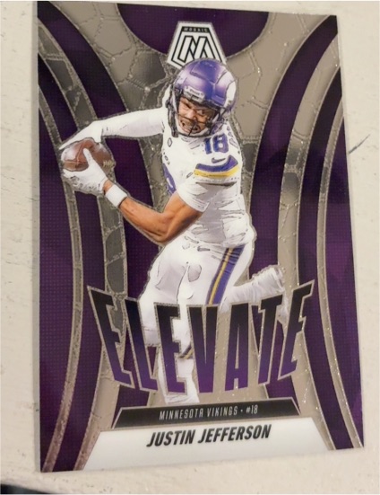2025 Panini Mosaic #13 Justin Jefferson Elevate — front