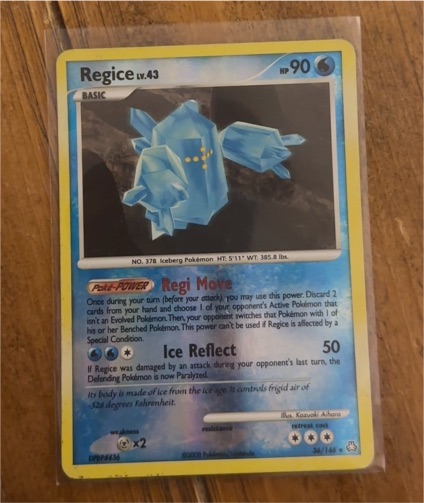 2008 Pokémon Legends Awakened #36 Regice — front