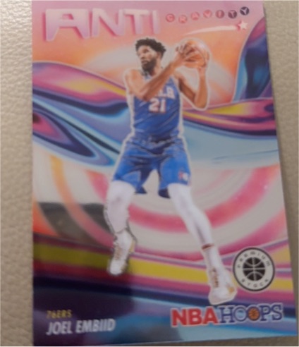 2023-24 Panini NBA Hoops Premium Stock #76 Joel Embiid — front