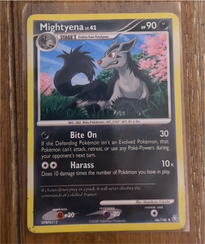 2008 Pokemon Legends Awakened #66 Mightyena — front