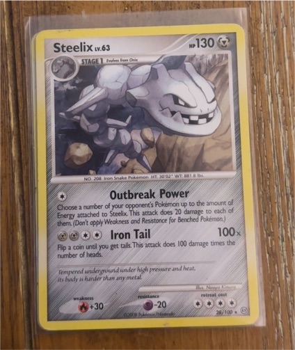 2008 Pokémon Stormfront #28 Steelix — front