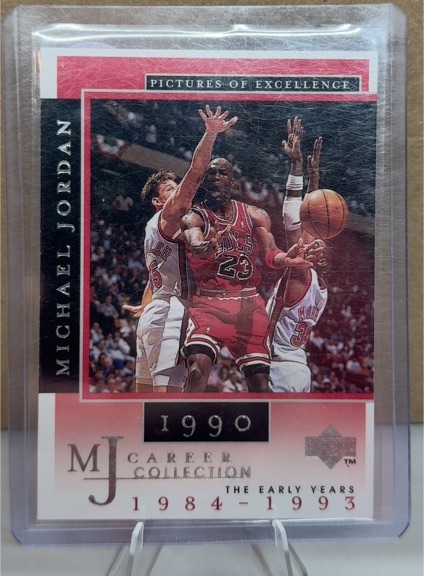 1998 Upper Deck Michael Jordan Career Collection #7 Pictures of Excellence — front