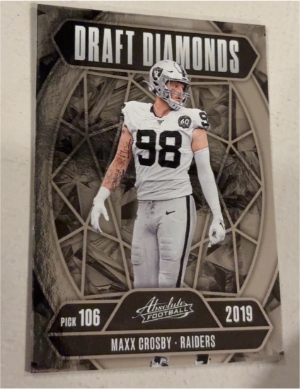 2025 Panini Absolute Draft Diamonds #DD-MCY Maxx Crosby — front