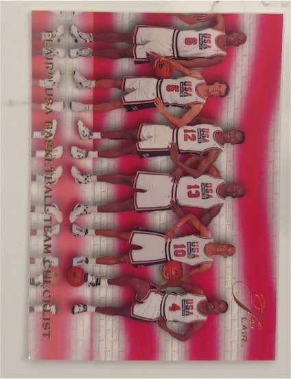 1994 Flair USA Basketball #120 Checklist — front
