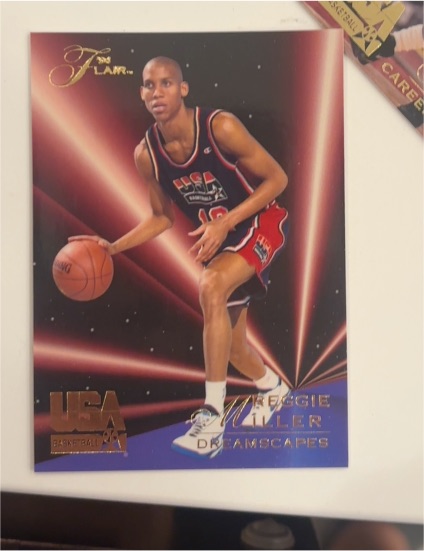 1994 Flair USA Basketball #64 Reggie Miller Dreamscapes — front