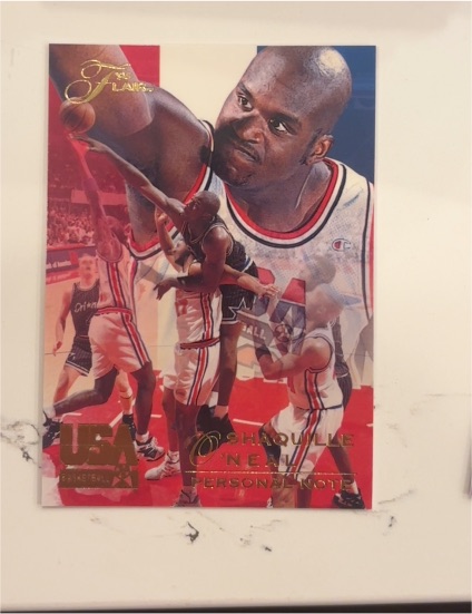 1994 Flair USA Basketball #79 Shaquille O'Neal Personal Note — front