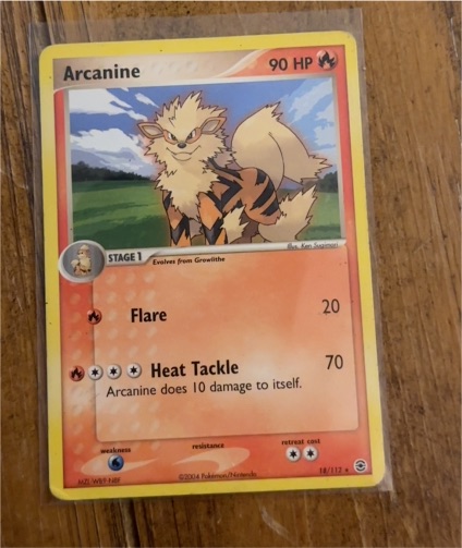 2004 Pokemon EX FireRed & LeafGreen #18 Arcanine — front