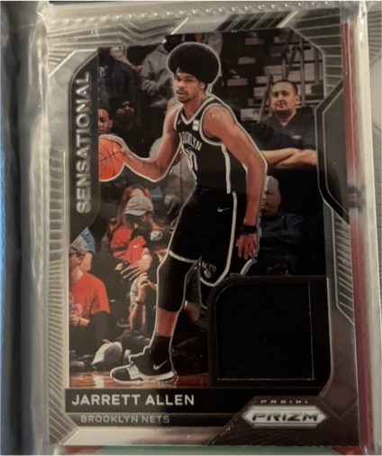 2020-21 Panini Prizm Sensational Swatches #SSW-JAL Jarrett Allen — front