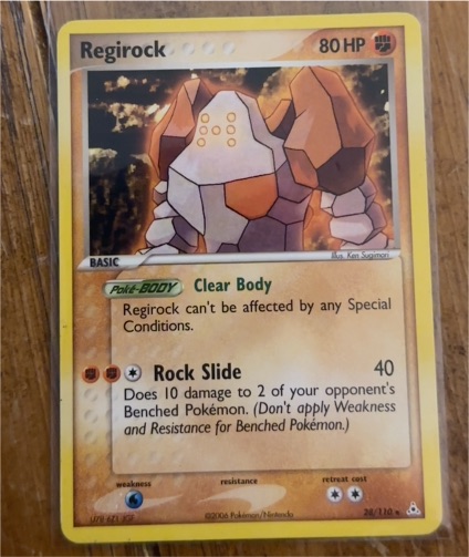 2006 Pokémon EX Holon Phantoms #28 Regirock — front