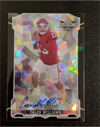 2022 Leaf Vibrance Autographs Caleb Williams — front