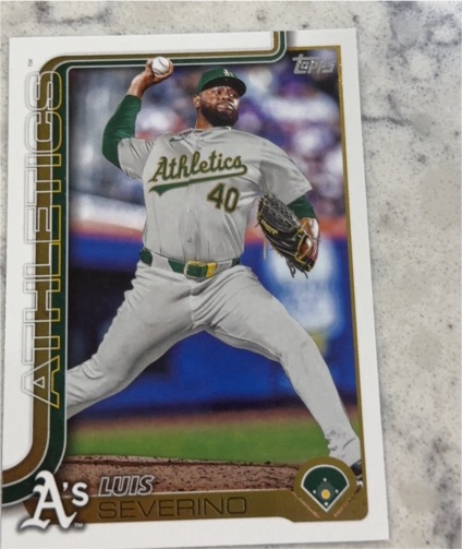 2025 Topps #437 Luis Severino — front