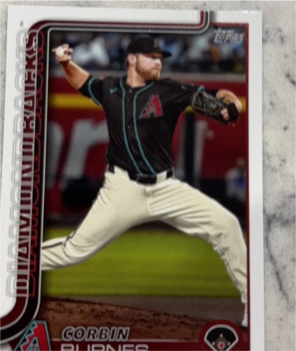 2025 Topps Series Two #394 Corbin Burnes Arizona Diamondbacks — front