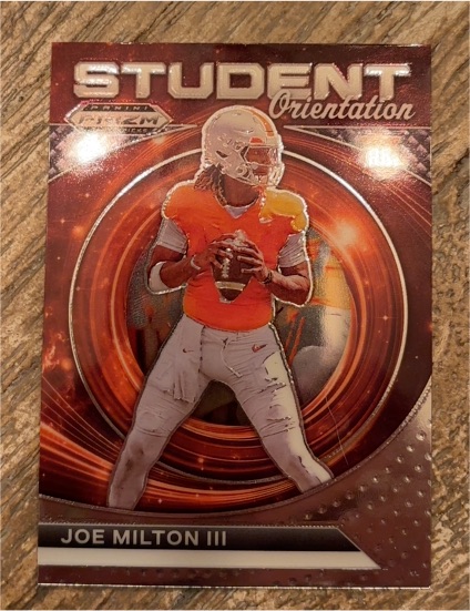 2024 Panini Prizm Draft Picks #SO-JM Joe Milton III Student Orientation — front