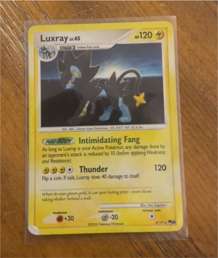 2008 Pokémon POP Series 8 #3 Luxray — front