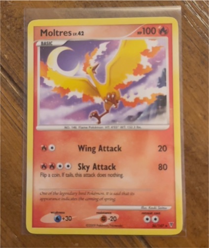 2009 Pokémon Supreme Victors #36 Moltres — front