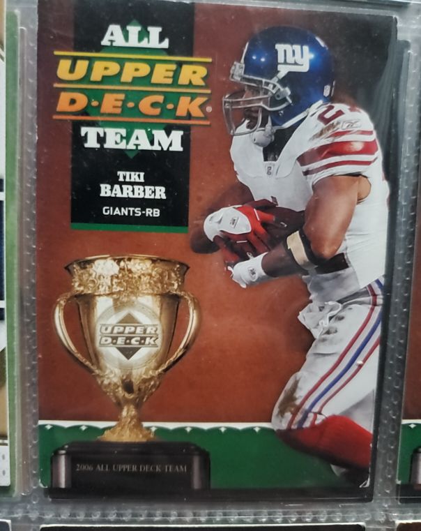 2006 Upper Deck All Upper Deck Team #1AUDT-BA Tiki Barber — front