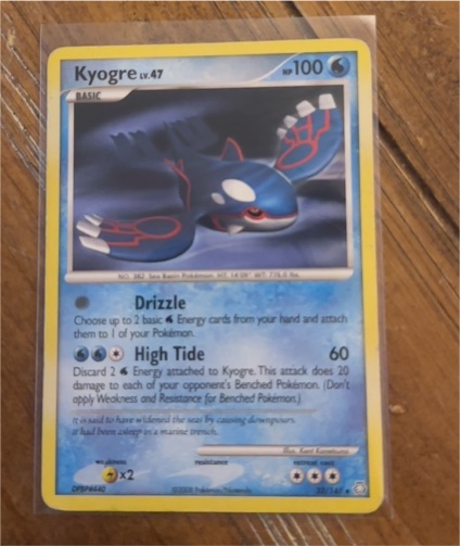 2008 Pokémon Legends Awakened #32 Kyogre — front