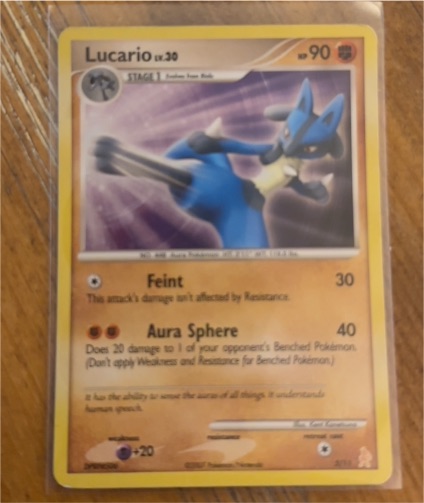2007 Pokémon Diamond & Pearl Trainer Kit #3 Lucario — front