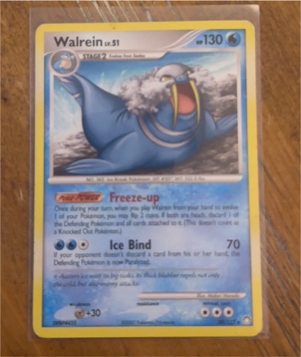 2007 Pokemon Mysterious Treasures #39 Walrein — front