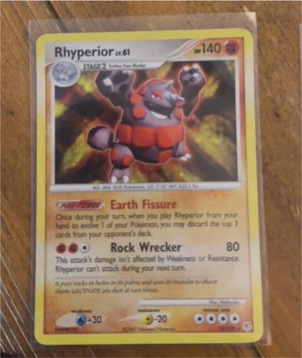 2007 Pokémon Diamond & Pearl #12 Rhyperior — front