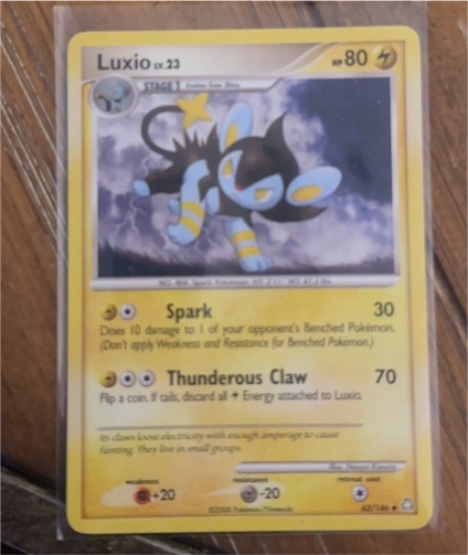2008 Pokémon Legends Awakened #62 Luxio — front