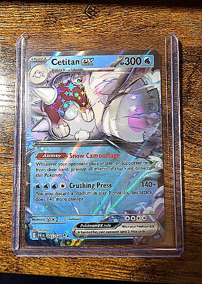 2023 Pokémon TCG Scarlet & Violet Destined Rivals #065 Cetitan ex — front