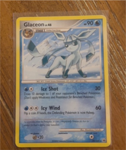 2008 Pokémon Majestic Dawn #20 Glaceon — front