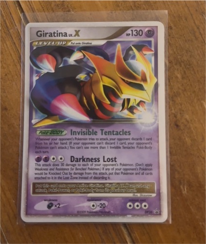 2009 Pokémon Diamond & Pearl Black Star Promo #DP38 Giratina LV.X — front