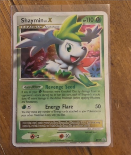 2009 Pokémon DP39 Shaymin LV.X Diamond and Pearl Black Star Promo — front