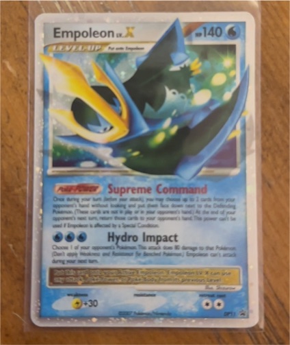 2007 Pokemon Diamond & Pearl #DP11 Empoleon LV.X — front