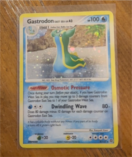 2007 Pokémon Secret Wonders #8 Gastrodon East Sea — front