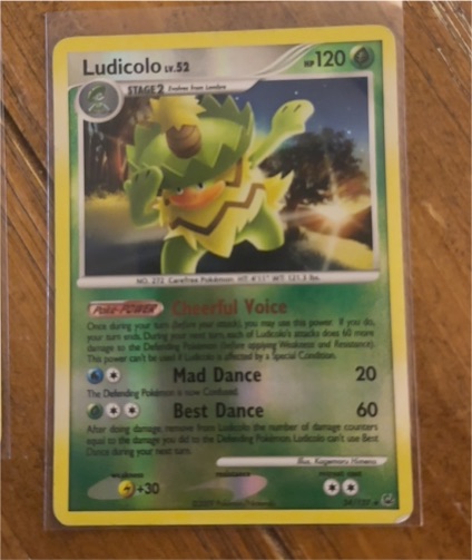 2009 Pokémon Platinum #34 Ludicolo — front
