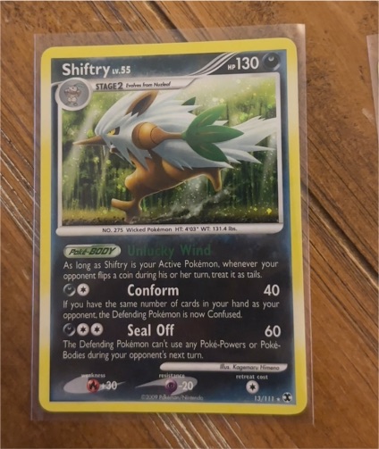 2009 Pokémon Rising Rivals #13 Shiftry — front