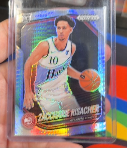 2024-25 Panini Prizm Black #181 Zaccharie Risacher — front