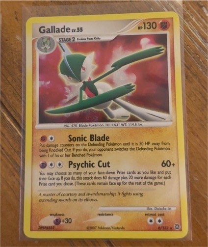 2007 Pokémon Diamond & Pearl Secret Wonders #6 Gallade — front