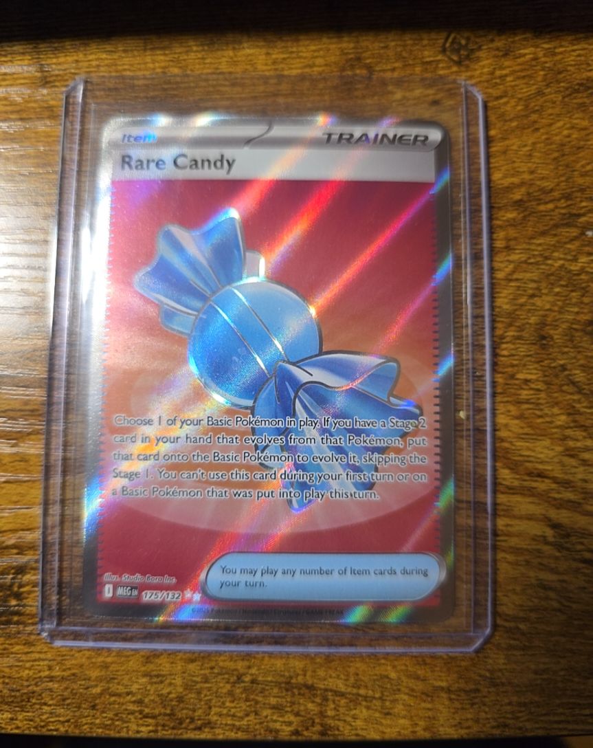 2022 Pokemon ME01 #175 Rare Candy Mega Evolution Full Art Holo — front