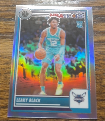 2023-24 Panini NBA Hoops Premium Stock #248 Leaky Black — front
